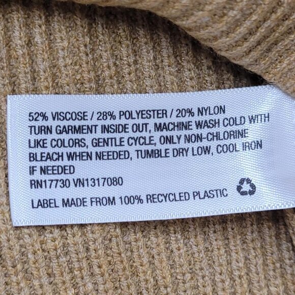 NWT A New Day Brown Ribbed Turtleneck Sweater Size M - Picture 4 of 5